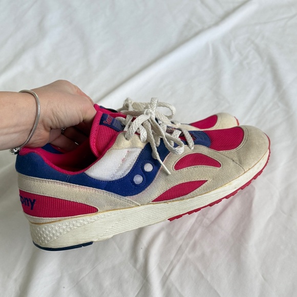 Saucony Shoes - Vintage 90’s Saucony Blaze Vintage Sneakers Purple Pink Running Shoes Size 10